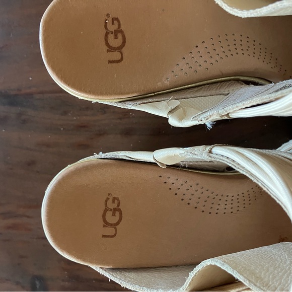 UGG WEDGE SANDALS SIZE 8.5 - Picture 3 of 4